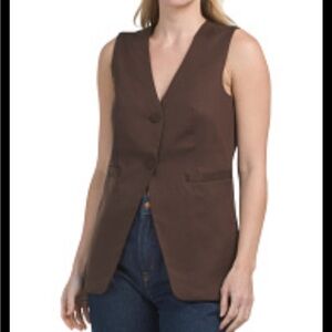 Elegant Brown Women's Vest